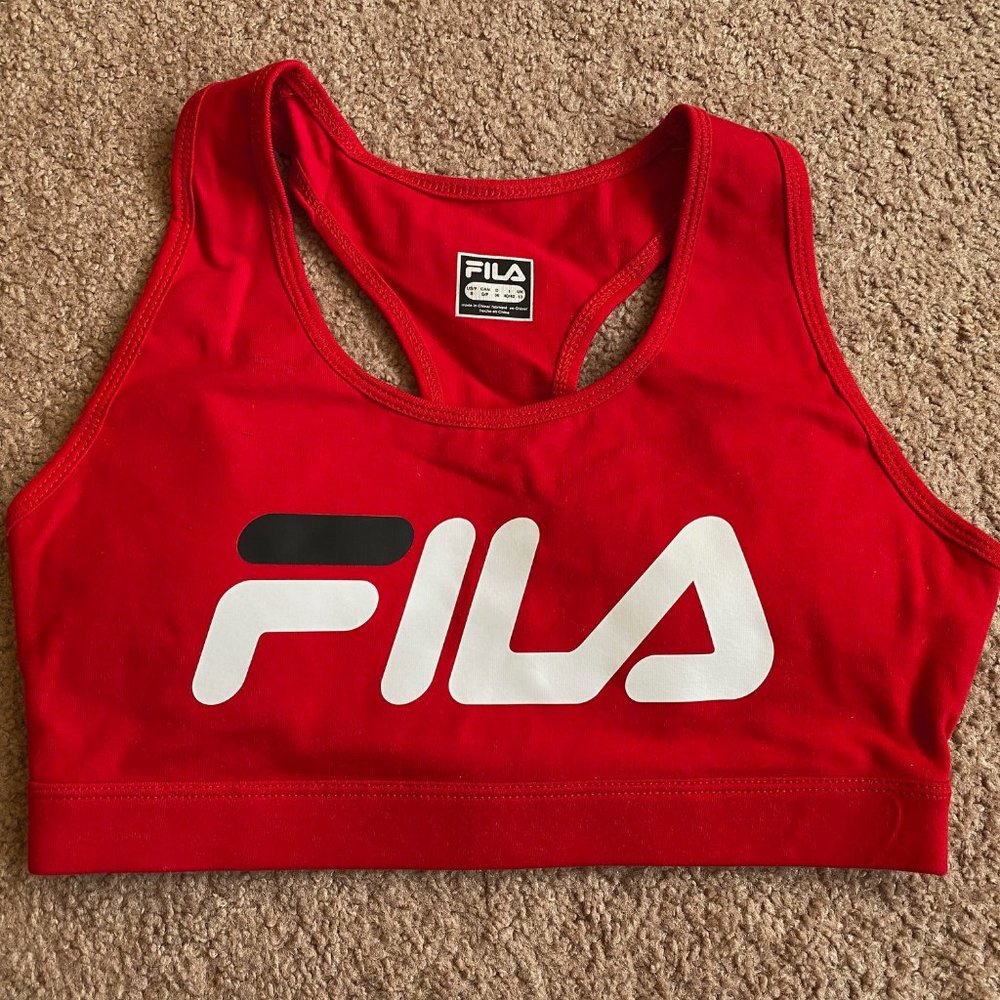 Fila women's red sportsbra (S)